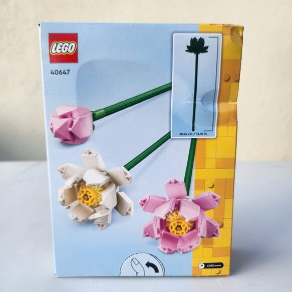 NEW LEGO Lotus Flower Decor Display Bouquet 40647 Stocking Stuffer Christmas Gif - Picture 9 of 13